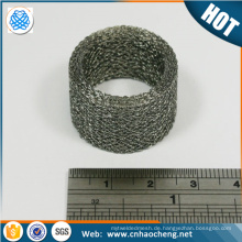 Customized 304 316 compress knitted wire mesh gasket /pressure washer metal filter